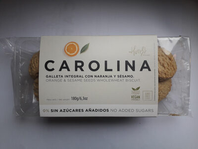 Foto de Galleta integral con sésamo y naranja