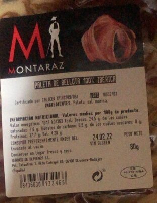 Foto de Paleta bellota 100% iberica