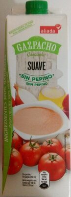 Foto de Gazpacho suave sin pepino pack ahorro 2 unidades sin gluten envase 1 l