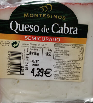 Foto de Queso de Cabra Semicurado