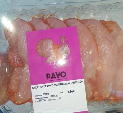 Foto de Chuleta de pavo marinada