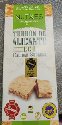 Foto de Turrón de Alicante ecológico