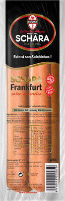 Foto de Salchichas frankfurt de cerdo cocidas y ahumadas