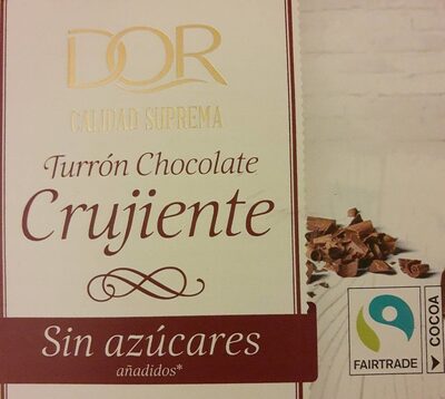 Foto de Turró Chocolate Crujiente sin azúcares añadidos