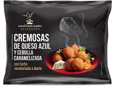 Foto de Cremosas de queso azul y cebolla caramelizada