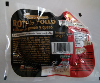 Foto de Roti de pollo relleno de jamon y queso