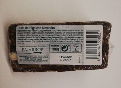 Foto de Cuña de higo con almendra
