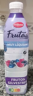 Foto de yogurt líquido de frutos silvestres