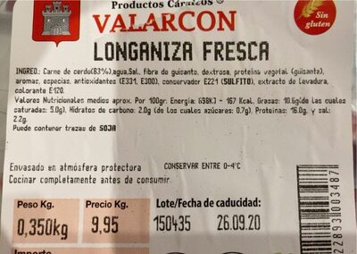 Foto de Longaniza fresca