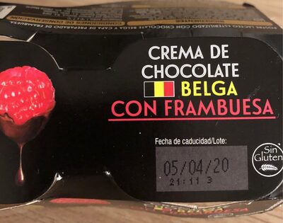 Foto de Crema de chocolate belga con frambuesa