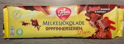 Foto de Melkesjokolade med japp riskrisp & havsalt