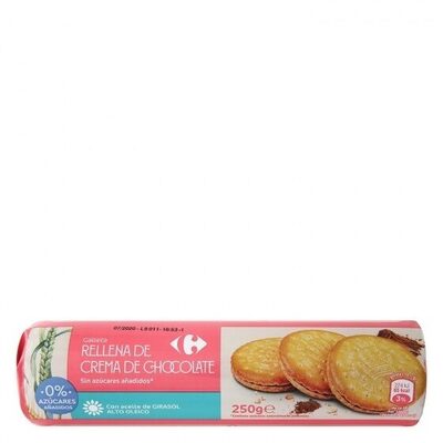 Foto de Galleta rellena chocolate s/azúcares añadidos