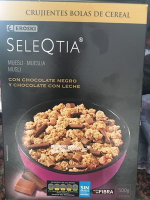 Foto de Muesli con chocolate negro y chocolate con leche