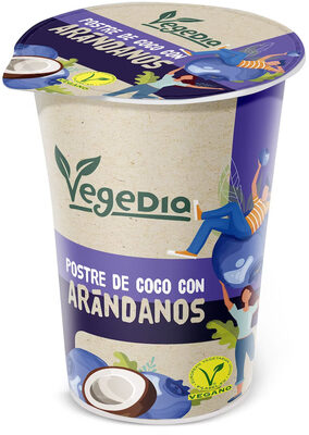 Foto de Postre de coco con arandanos
