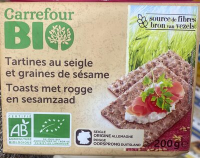 Foto de Tartines au seigle et graines de sésame