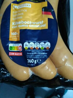 Foto de Salchichas käsebockwurst con queso emmental