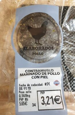 Foto de Contramuslo marinado de pollo con piel