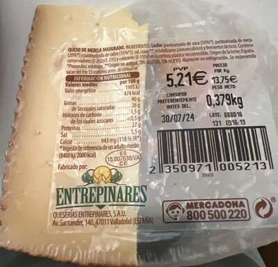 Foto de Queso de mezcla madurado