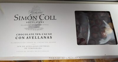 Foto de Chocolate 70% cacao con avellanas