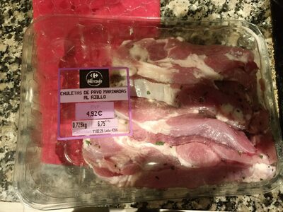 Foto de Chuletas De Pavo Marinadas Al Ajillo