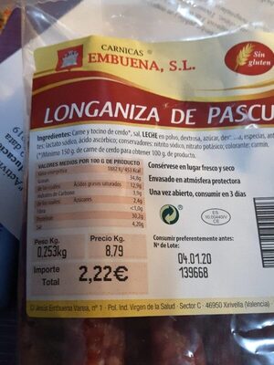 Foto de longaniza de pascua