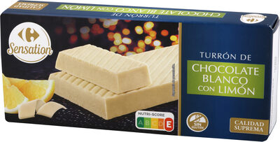 Foto de Turrón Chocolate Blanco Con Limon