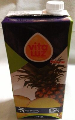 Foto de Bebida de zumo de piña concentrado con edulcorantes.