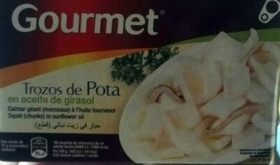 Foto de Trozos de Pota en aceite de girasol