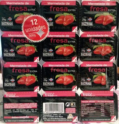 Foto de Mermelada de fresa extra 12 unidades