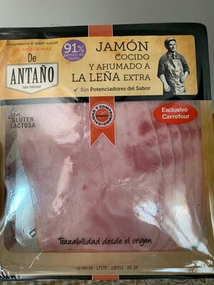 Foto de Jamon cocido y ahumado a la leña extra