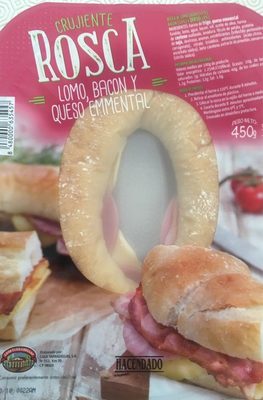 Foto de Crujiente rosca de lomo, bacon y queso emmental