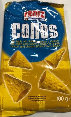 Foto de Conos de maíz con sabor a bacon y queso
