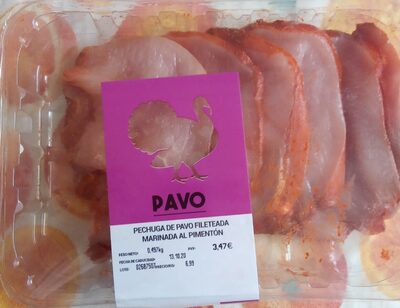 Foto de Pechuga de pavo fileteada marinada al pimentón