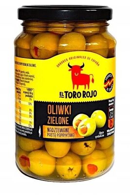 Foto de Oliwki zielone nadziewane pastą paprykową