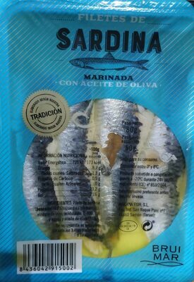 Foto de Filetes de sardina marinada con aceite de oliva Brui Mar