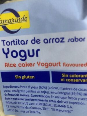 Foto de Tortitas de arroz sabor yogur