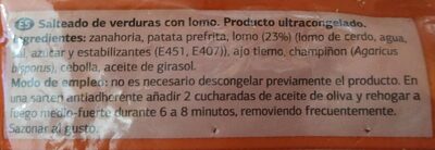 Foto de Salteado de verduras con lomo