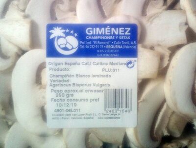 Foto de Champiñón blanco laminado