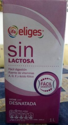 Foto de Leche desnatada sin lactosa