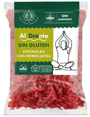Foto de Pasta de harina de maíz, harina de arroz y remolacha