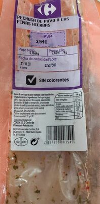 Foto de Pechuga de pavo a las finas hirbas