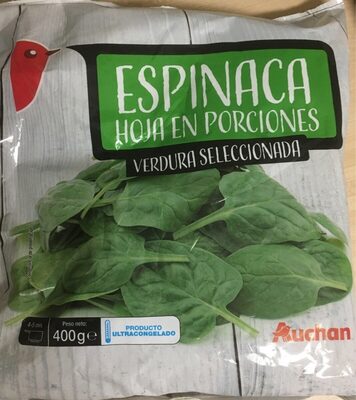 Foto de Espinacas hoja en porciones
