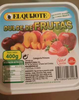 Foto de Dulce de frutas tarrina 400 g