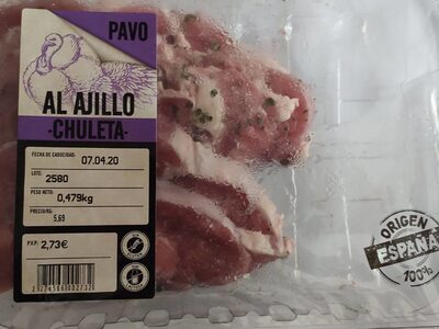 Foto de Chuleta pavo al ajillo
