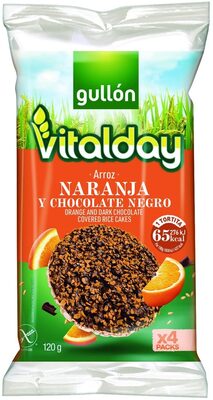 Foto de Vitalday tortitas de arroz con naranja y chocolate negro