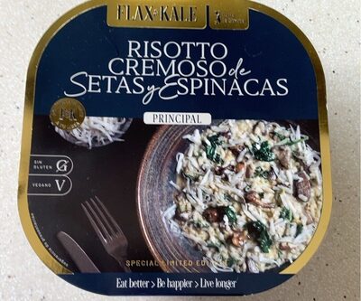 Foto de Risoto cremoso de setas y espinacas