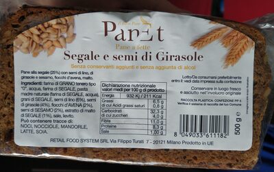 Foto de Pane a fette segale e semi di Girasole