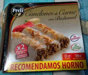Foto de Canelones de Carne con Bechamel