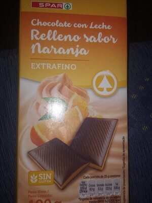 Foto de Chocolate con leche relleno sabor naranja
