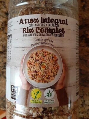 Foto de Arroz integral con trigueros y calabacín